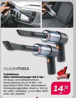 NETTO Cleanmaxx akku-handstaubsauger-set 6-tlg Angebot