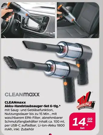 NETTO Cleanmaxx akku-handstaubsauger-set 6-tlg Angebot