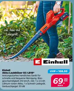 NETTO Einhell akku laubbläser gc-lb18 Angebot