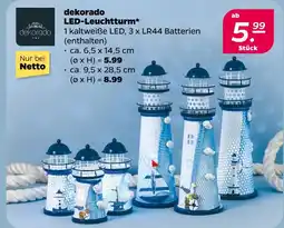 NETTO Dekorado led-leuchtturm ca. 6,5 x 14,5 cm Angebot