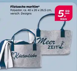 NETTO Filztasche maritim Angebot