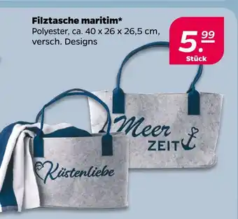 NETTO Filztasche maritim Angebot