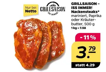 NETTO Nackensteaks Angebot