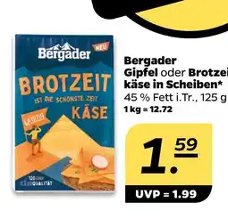 NETTO Bergader gipfel käse in scheiben Angebot
