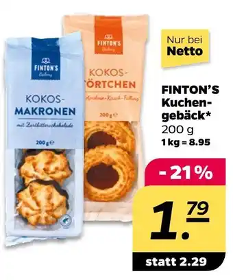 NETTO Finton's kokos-makronen Angebot