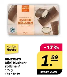 NETTO Finton's mini kuchenröllchen Angebot