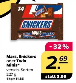 NETTO Mars, snickers oder twix minis Angebot