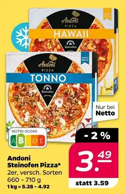 NETTO Andoni hawaii steinofen pizza Angebot