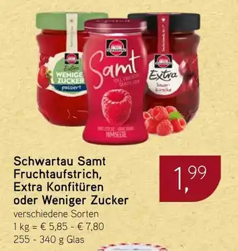 Dornseifer Schwartau Samt Fruchtaufstrich, Extra Konfitüren oder Weniger Zucker Angebot