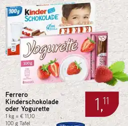 Dornseifer Ferrero Kinderschokolade oder Yogurette Angebot