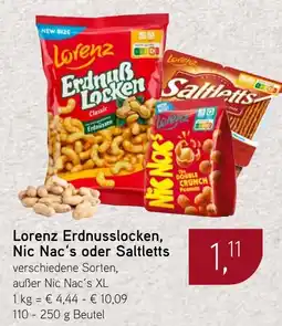 Dornseifer Lorenz Erdnusslocken, Nic Nac's oder Saltletts Angebot