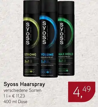 Dornseifer Syoss Haarspray Angebot