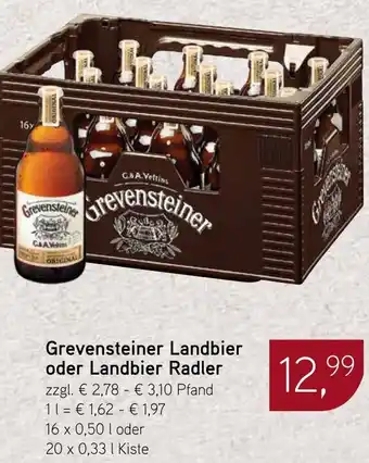 Dornseifer Grevensteiner Landbier oder Landbier Radler Angebot