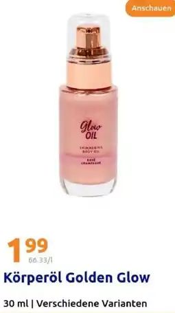Action Körperöl Golden Glow Angebot