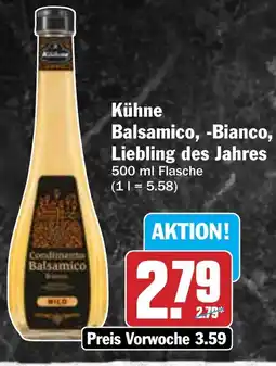 HIT Kühne Balsamico, -Bianco, Liebling des Jahres Angebot