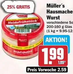 HIT Müller's Hausmacher Wurst Angebot