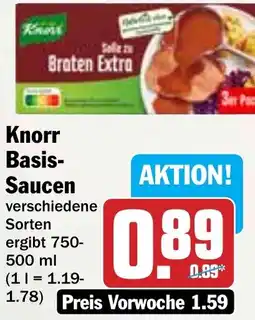 HIT Knorr Basis Saucen Angebot