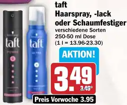 HIT taft Haarspray, -lack oder Schaumfestiger Angebot