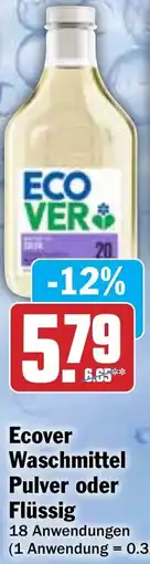 HIT Ecover Waschmittel Pulver oder Flüssig Angebot