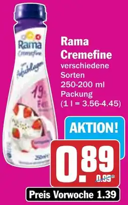 HIT Rama Cremefine Angebot
