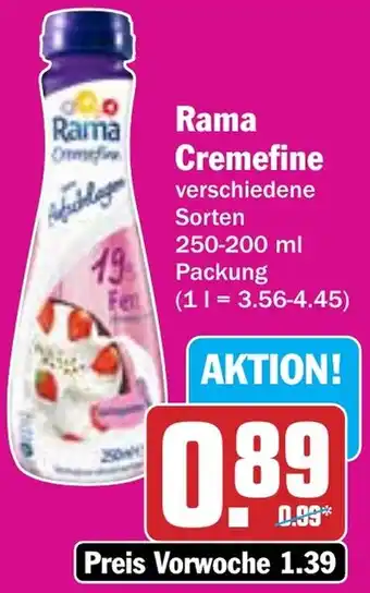 HIT Rama Cremefine Angebot