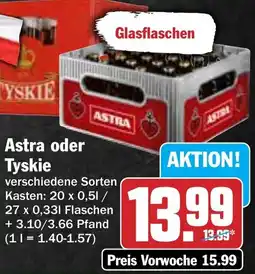 HIT Astra oder Tyskie Angebot