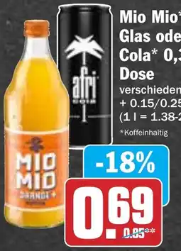 HIT Mio Mio oder Afri Cola Angebot