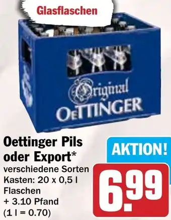HIT Oettinger Pils oder Export Angebot
