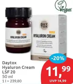 Budni Daytox Hyaluron Cream LSF 20 Angebot