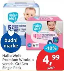 Budni Hallo Welt Premium Windeln Angebot