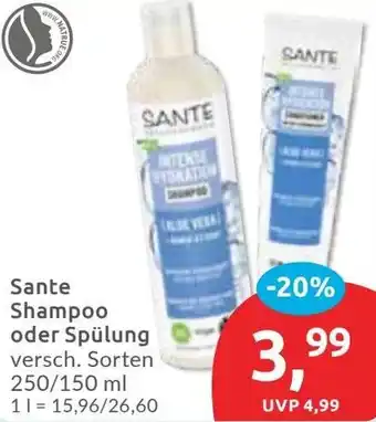Budni Sante Shampoo oder Spülung Angebot