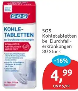 Budni SOS Kohletabletten Angebot