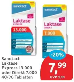 Budni Sanotact Laktase Express 13.000 oder Direkt 7.000 Angebot