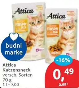 Budni Attica Katzensnack Angebot