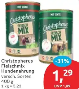 Budni Christopherus Fleischmix Hundenahrung Angebot