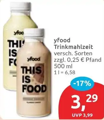 Budni yfood Trinkmahlzeit Angebot