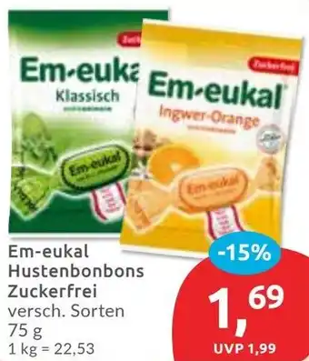 Budni Em-eukal Hustenbonbons Zuckerfrei Angebot
