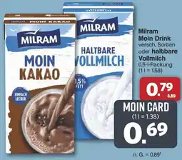 Famila Nord West Milram Moin Drink oder haltbare Vollmilch Angebot