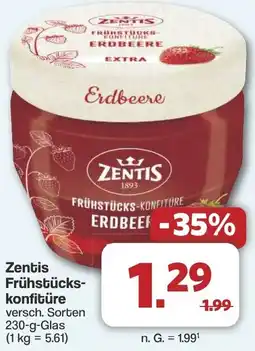 Famila Nord West Zentis Frühstückskonfitüre Angebot
