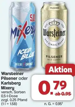 Famila Nord West Warsteiner Pilsener oder Karlsberg Mixery Angebot