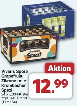 Famila Nord West Vivaris Sport Grapefruit Zitrone oder Krombacher Spezi Angebot