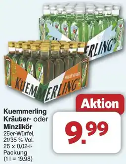 Famila Nord West Kuemmerling Kräuter- oder Minzlikör Angebot