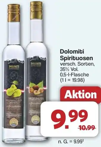 Famila Nord West Dolomiti Spirituosen Angebot