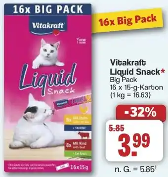 Famila Nord West Vitakraft Liquid Snack Angebot