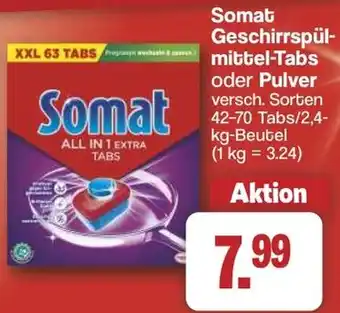 Famila Nord West Somat Geschirrspülmittel-Tabs oder Pulver Angebot
