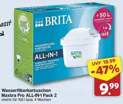 Famila Nord West Brita Wasserfilterkartuschen Maxtra Pro ALL-IN-1 Pack 2 Angebot
