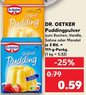 Kaufland DR. OETKER Puddingpulver Angebot