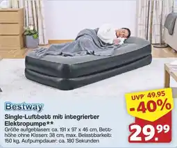 Famila Nord West Bestway Single-Luftbett mit integrierter Elektropumpe Angebot