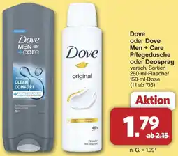Famila Nord West Dove oder Dove Men + Care Pflegedusche oder Deospray Angebot
