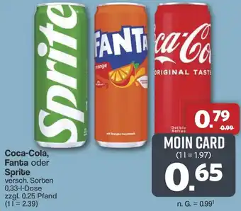 Famila Nord West Coca-Cola, Fanta oder Sprite Angebot